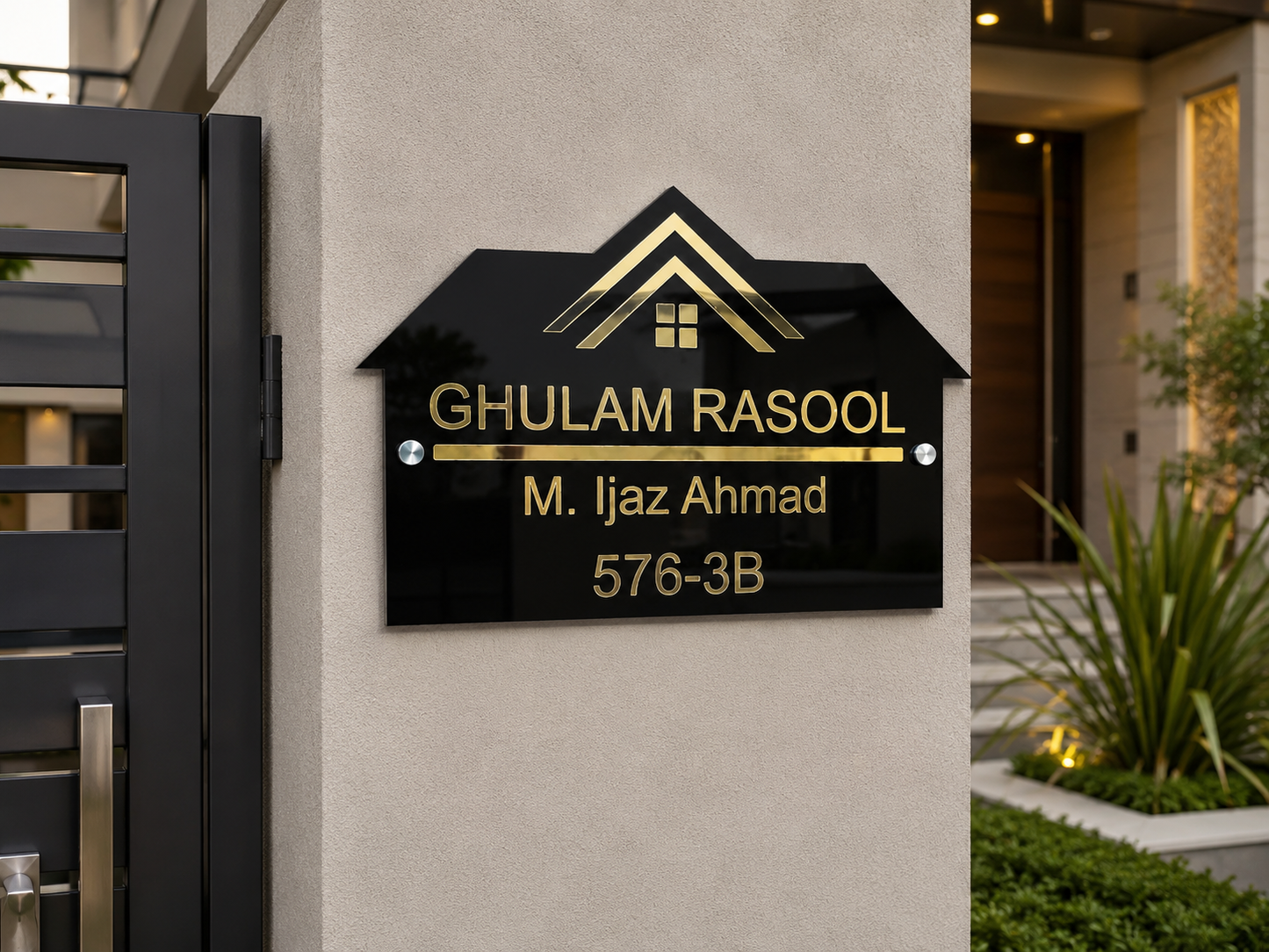 Custom Acrylic House Name Plate