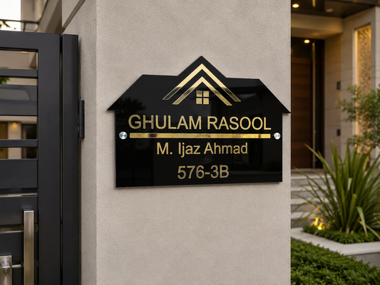Custom Acrylic House Name Plate