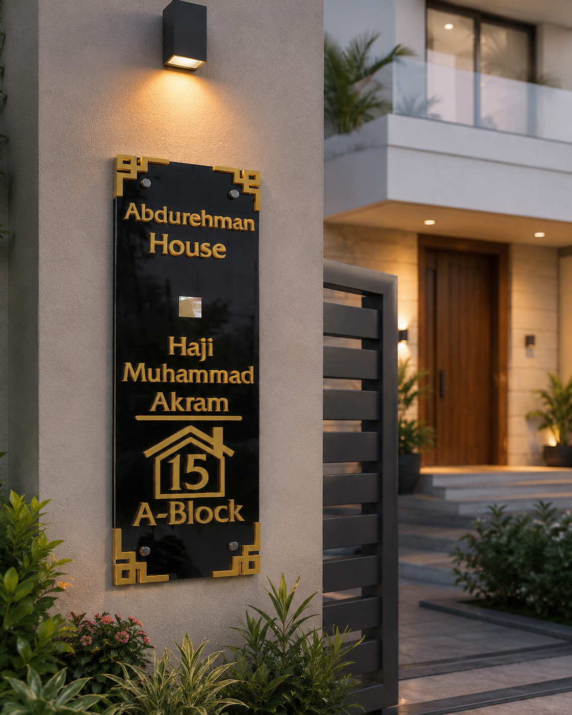 customized house name plates