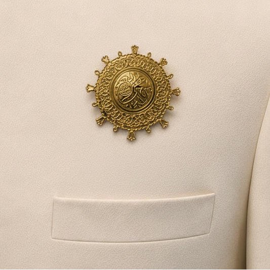 New Golden Masjid Nabawi Badge Metal